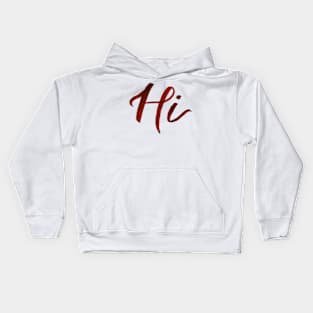 Hi Calligraphy Kids Hoodie